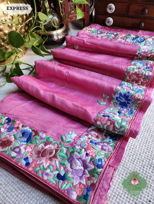 Handcrafted Pure Munga Tussar Silk Saree – Heritage Weave & Natural Sheen